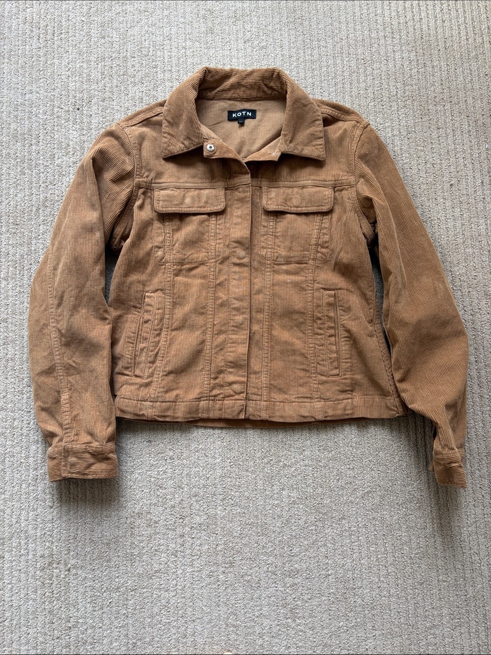 KOTN Women’s Cord Jacket, L, Otter